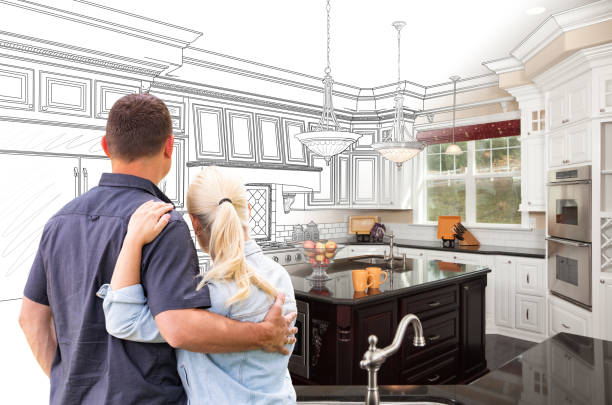 Custom kitchen cabinets installed in a Goodhue home
